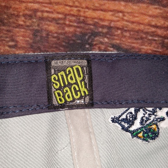 Notre Dame Fighting Irish Top of the World Embroidered Wool Blend Snap Back Gray - Picture 7 of 7